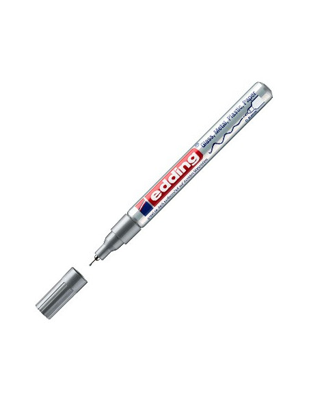 Marcador Permanente Edding 780 Prata 1un
