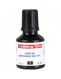 Recarga Marcadores Permanentes Edding T-25 30ml Preto