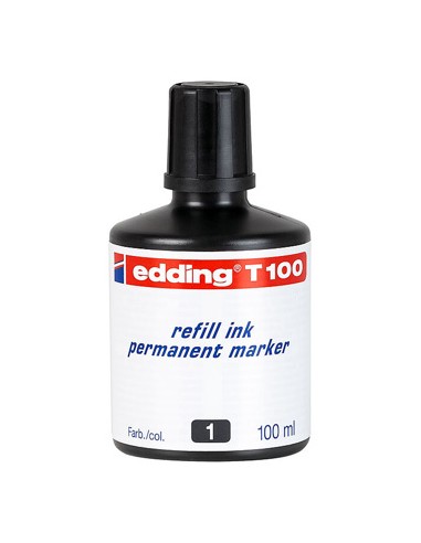 Recarga Marcadores Permanentes Edding T-100 100ml Preto