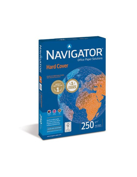 Papel 250gr Fotocopia A4  Navigator Hard Cover 1x125Folhas