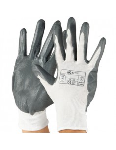 Luvas (Par) Nylon Cinzentas Tamanho 8 (M)