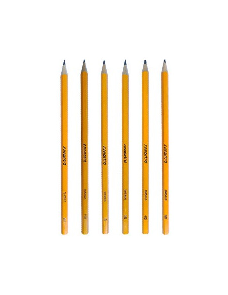 Lapis Grafite 2H HB B 2B 4B 6B SmartD Blister 6un