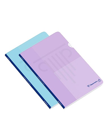 Caderno Agrafado A4 Ambar PP Pautado 90gr 48Fls Pastel 2un