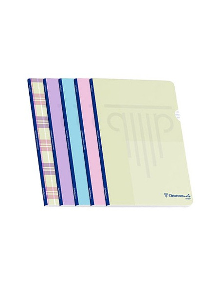 Caderno Agrafado A4 Ambar PP Pautado 90gr 48Fls Pastel 1un