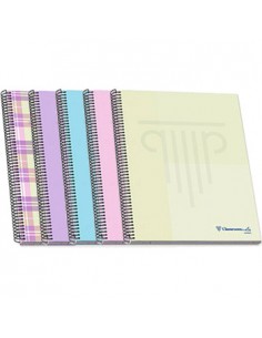 Caderno Espiral A4 Ambar WB Pautado 90gr 100Fls Pastel 1un