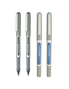 Marcador Uniball Roller UB157 0,7mm Preto+Azul Blister 2+2