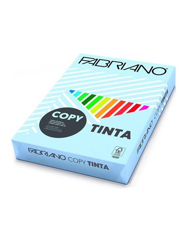 Papel Fotocopia Copy Tinta(F607) A4 80gr Azul Celeste 1x500