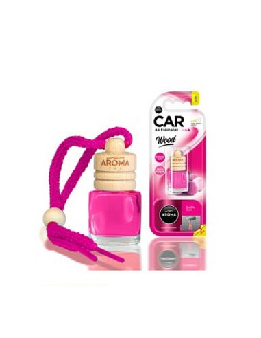 Ambientador Carro Aroma Car Wood Bubble Gum 6ml