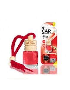 Ambientador Carro Aroma Car Wood Strawberry 6ml