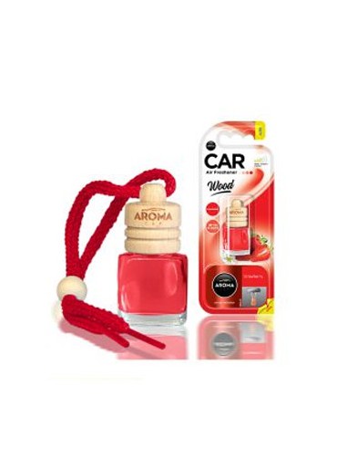 Ambientador Carro Aroma Car Wood Strawberry 6ml