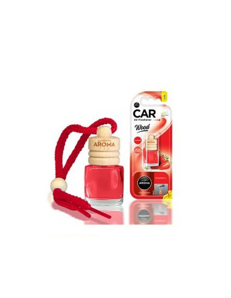 Ambientador Carro Aroma Car Wood Strawberry 6ml