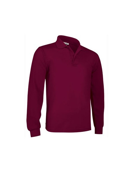 Polo Unisexo Manga Comprida Tamanho XL Bordeaux