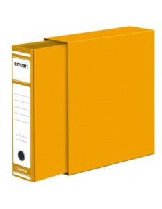 Pasta Arquivo+Cx Fixa L80 310x290 Comercial Amarelo - 1un