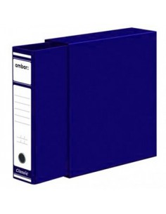 Pasta Arquivo+Cx Fixa L80 310x290 Comercial Azul - 1un