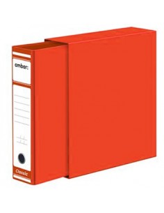 Pasta Arquivo+Cx Fixa L80 310x290 Comercial Laranja - 1un