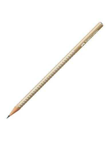 Lápis Grafite 1B Faber-Castell Sparkle Pearl Dourado