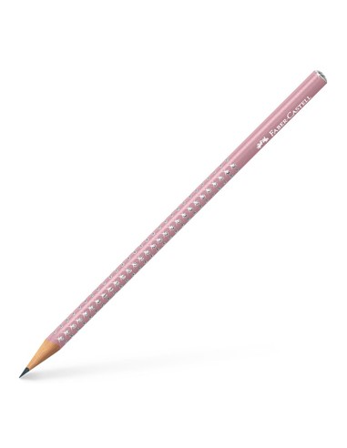 Lápis Grafite 1B Faber-Castell Sparkle Rosa Mate