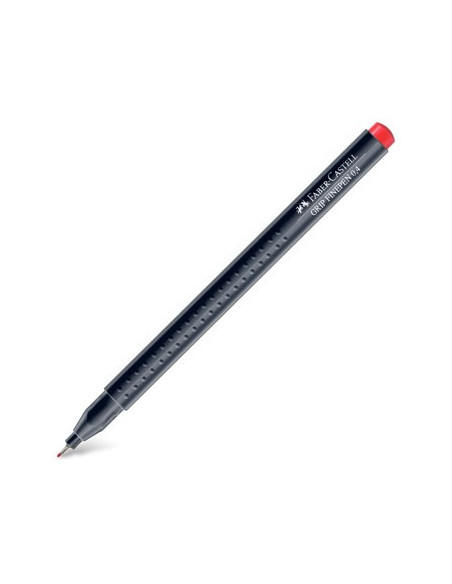 Marcador Fino0,4mm Faber-Castell Vermelho Geranio Claro 1un