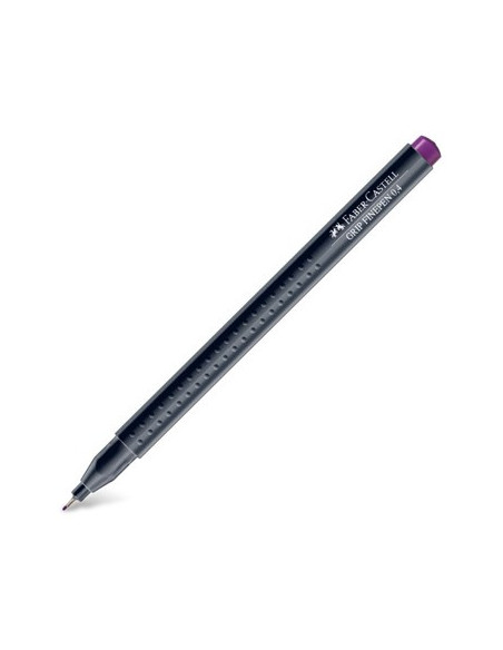 Marcador Fino 0,4mm Faber-Castell Carmesim 1un
