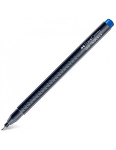 Marcador Fino 0,4mm Faber-Castell Azul Helio Avermelhado 1un