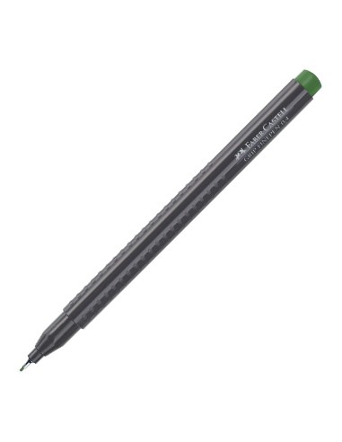 Marcador Fino 0,4mm Faber-Castell Verde Oliveira 1un