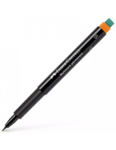 Marcador Permanente SuperFino 0,4mm Faber-Castell Laranja