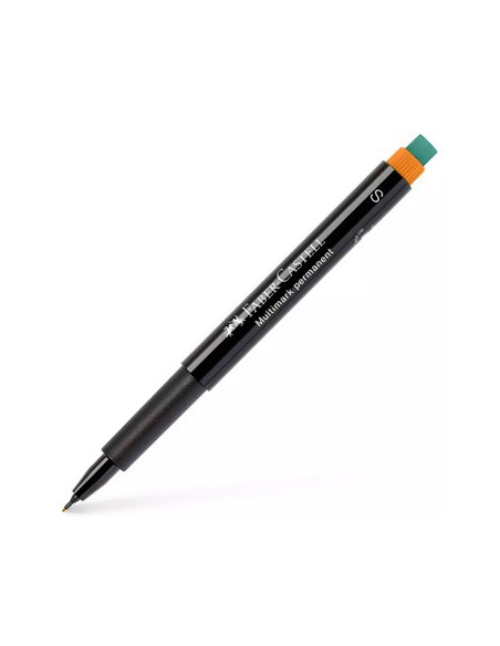Marcador Permanente SuperFino 0,4mm Faber-Castell Laranja