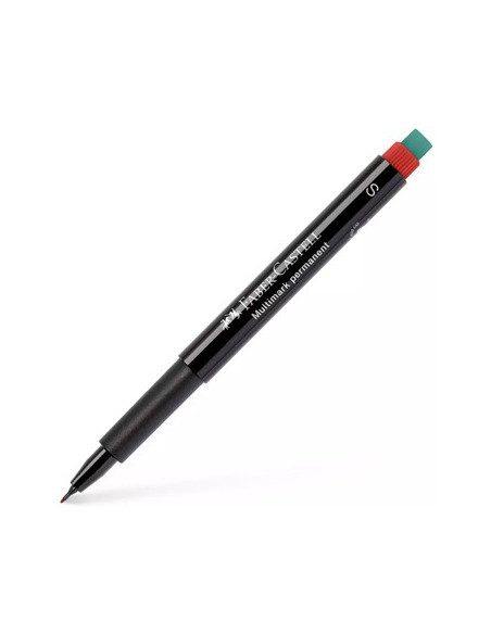Marcador Permanente SuperFino 0,4mm Faber-Castell Vermelho