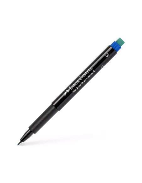 Marcador Permanente SuperFino 0,4mm Faber-Castell Azul