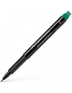 Marcador Permanente SuperFino 0,4mm Faber-Castell Verde