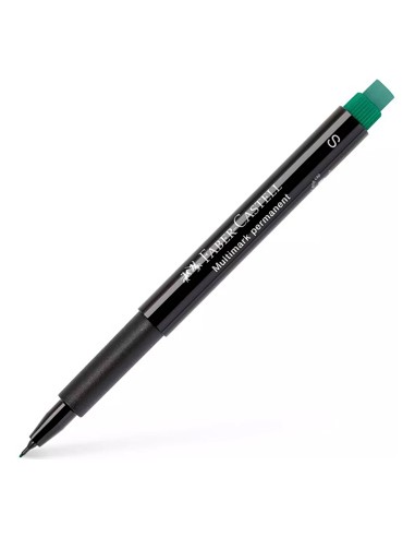 Marcador Permanente SuperFino 0,4mm Faber-Castell Verde