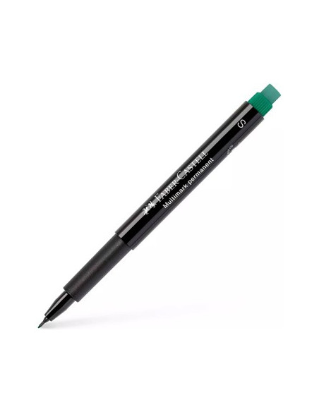 Marcador Permanente SuperFino 0,4mm Faber-Castell Verde