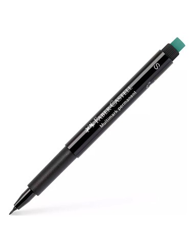 Marcador Permanente SuperFino 0,4mm Faber-Castell Preto