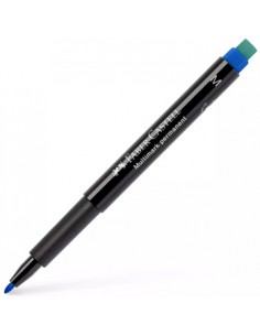 Marcador Permanente Medio 0,9mm Faber-Castell Azul