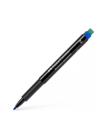Marcador Permanente Medio 0,9mm Faber-Castell Azul