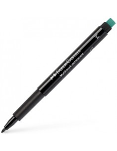 Marcador Permanente Medio 0,9mm Faber-Castell Preto