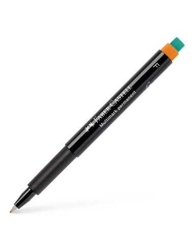 Marcador Permanente Fino 0,7mm Faber-Castell Laranja