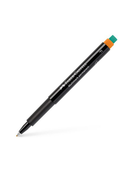 Marcador Permanente Fino 0,7mm Faber-Castell Laranja