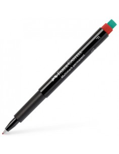 Marcador Permanente Fino 0,7mm Faber-Castell Vermelho