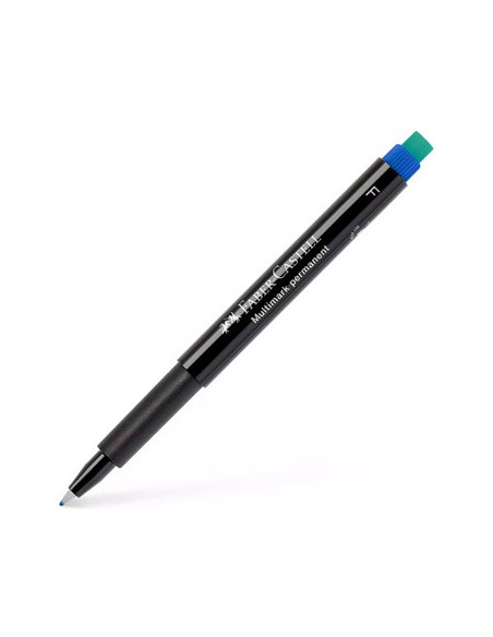 Marcador Permanente Fino 0,7mm Faber-Castell Azul