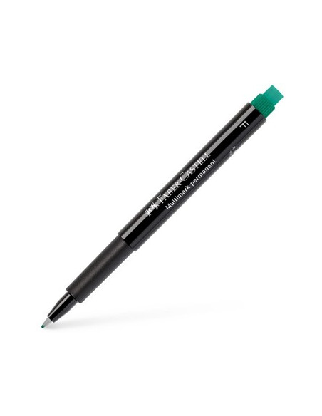 Marcador Permanente Fino 0,7mm Faber-Castell Verde
