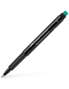 Marcador Permanente Fino 0,7mm Faber-Castell Preto