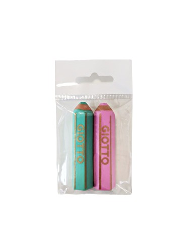 Borracha Giotto Happy Gomma Pastel Blister 2un