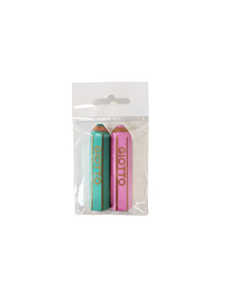 Borracha Giotto Happy Gomma Pastel Blister 2un
