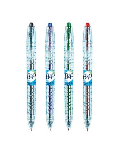 Esferografica Gel Pilot B2P BG 0,7mm Retractil Blister 4 Cor