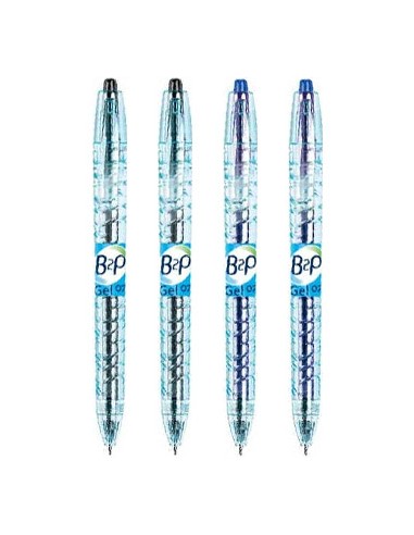 Esferografica Gel Pilot B2P BG 0,7mm Retractil Preto+Azul