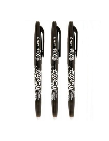 Esferografica Gel Pilot Frixion Ball 0,7mm Preto Blister 3un