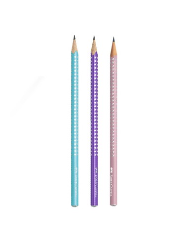 Lápis Grafite 1B Faber-Castell Sparkle Blister 3un