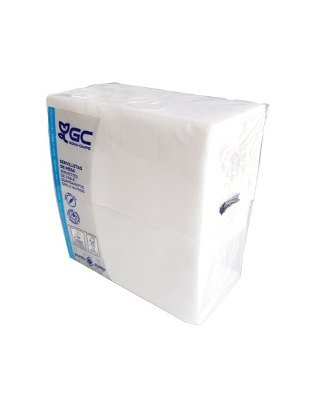 Guardanapos 30x40 1/6 2fls P&P Branco 150un