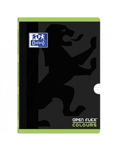 Caderno Agrafado Oxford Colours Openflex A4 Pautado Verde